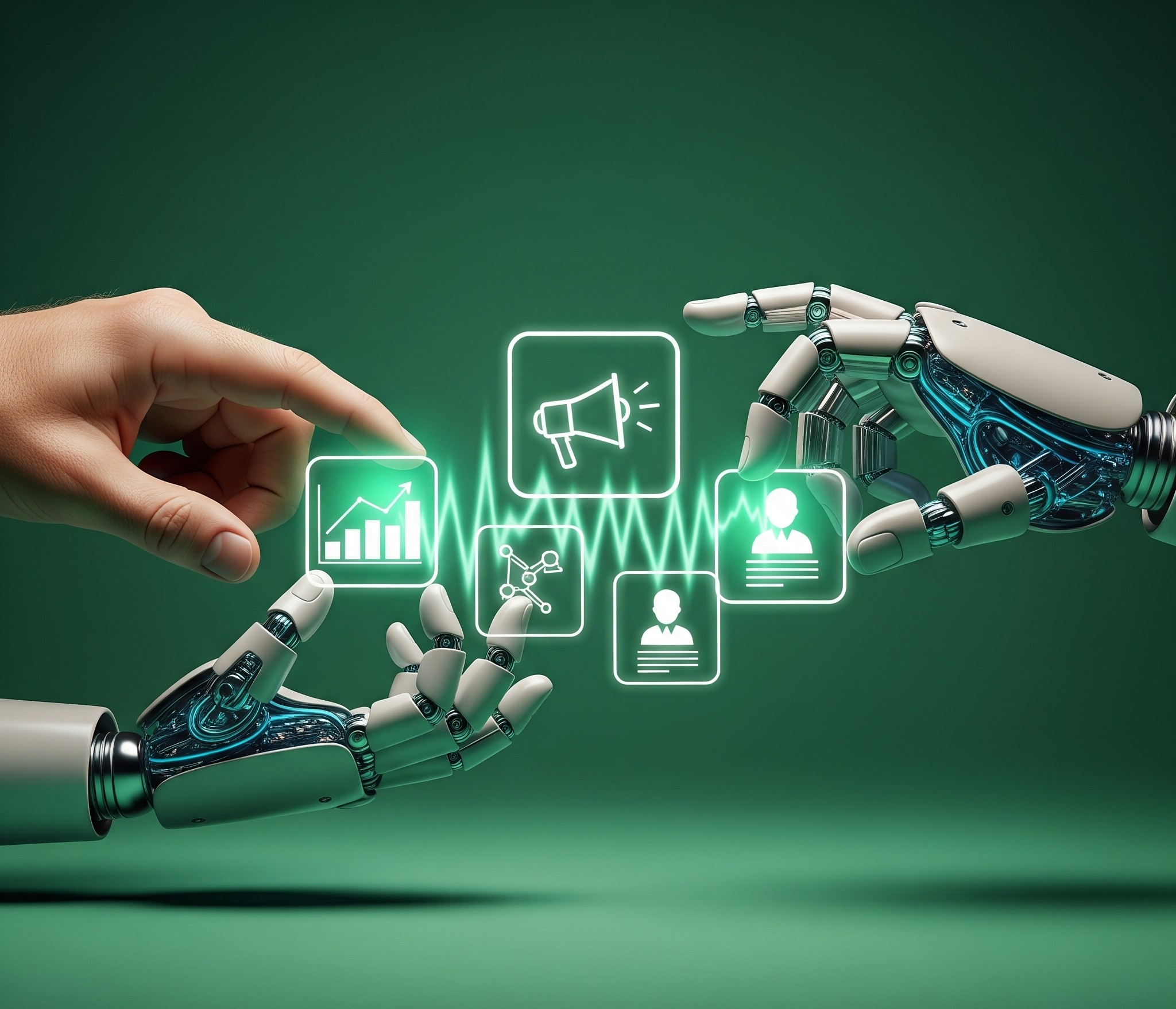 Stylized image for AI in marketing